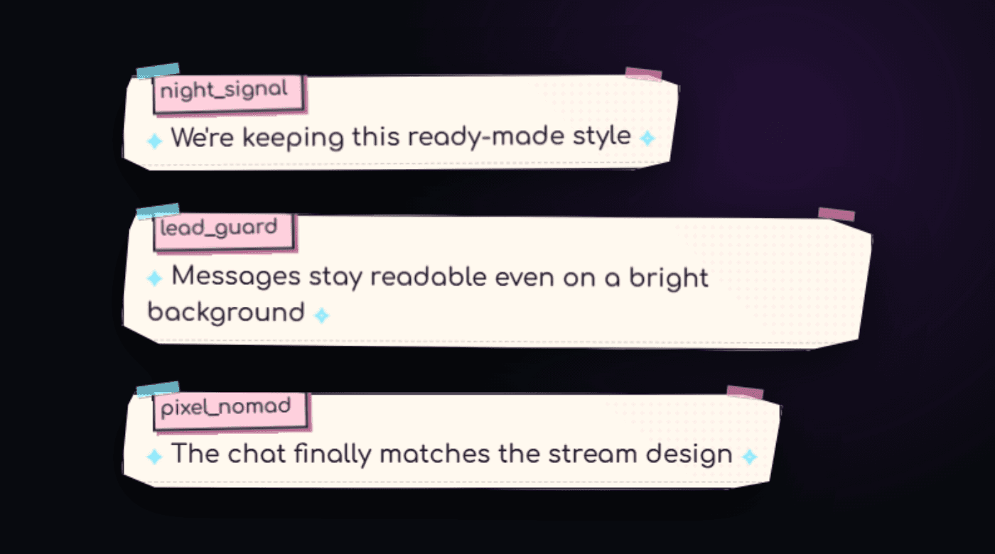 Tokyo Pop OBS chat example