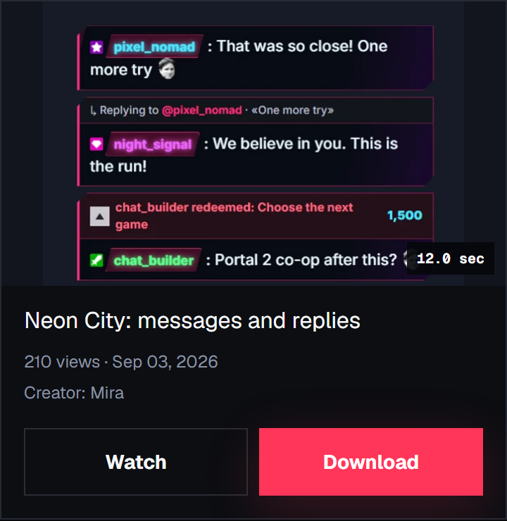 Neon City: messages and replies · Mira · 210 views